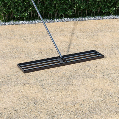 Garden Sanctuary Lawn Levelling Rake With 213Cm Stainless Steel Handle from B&Q