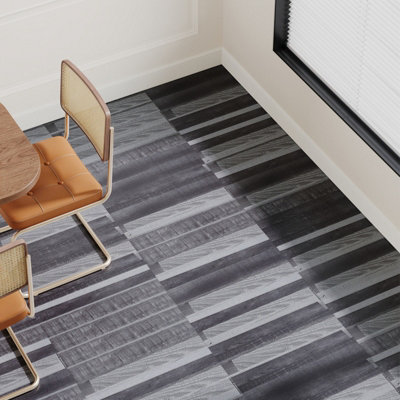 Garden Sanctuary Wood Grain Effect Uv-Coating Pvc Peel And Srick Flooring 36Pcs from B&Q