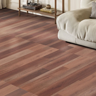 Garden Sanctuary Wood Grain Effect Uv-Coating Pvc Peel And Srick Flooring 36Pcs from B&Q