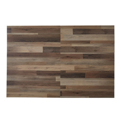 Garden Sanctuary Wood Grain Effect Uv-Coating Pvc Peel And Srick Flooring 36Pcs from B&Q