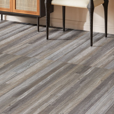 Garden Sanctuary Wood Grain Effect Uv-Coating Pvc Peel And Srick Flooring 36Pcs from B&Q