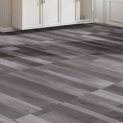Garden Sanctuary Wood Grain Effect Uv-Coating Pvc Peel And Srick Flooring 36Pcs from B&Q