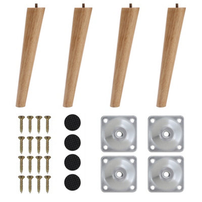 Garden Sanctuary 4Pcs Sloping Wooden Furniture Legs from B&Q