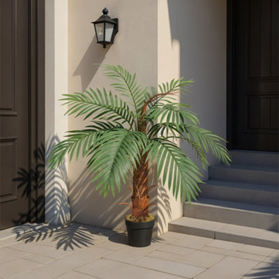 Darphe Artificial Home Decoration Imitation Potted Palm Tree Height 100 Cm from B&Q
