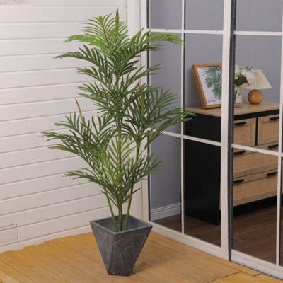 Darphe Artificial Plant Home Indoor And Outdoor Decoration Palm Tree Potted Plant Height 150Cm from B&Q