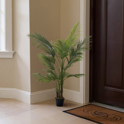Darphe Artificial Plant Home Indoor And Outdoor Decoration Palm Tree Potted Plant Height 110Cm from B&Q