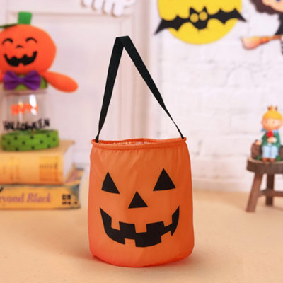Darphe Orange Handheld Halloween Pumpkin Trick Or Treat Candy Bag 25Cm W X 30Cm D from B&Q