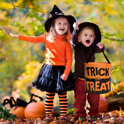 Darphe Halloween Orange Trick Or Treat Candy Bag 25Cm W X 30Cm D from B&Q