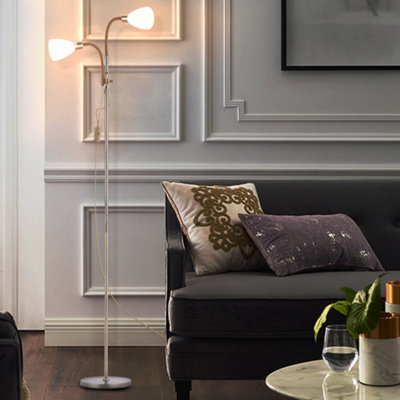 Darphe Adjustable 2 Head Floor LampUniversal Floor Lamp For Living Room And BedroomE14 Base180 Cm from B&Q