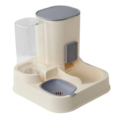 Living And Home 2-In-1 Blue And Beige Detachable Pet Feeder And Water Dispenser from B&Q