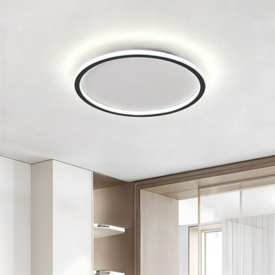 B&Q -  Modern Dimmable Led Circular Ceiling Light 40Cm Dia With Remote Control
