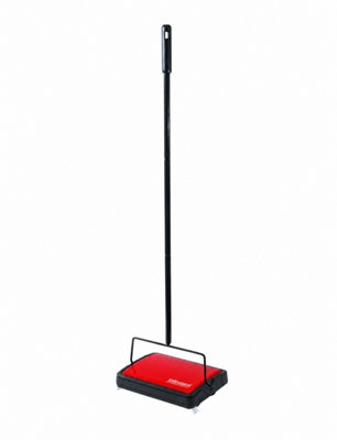 Unger Bissell Ultra Quiet Manual Floor Sweeper For Carpets, Tiles & Dog Hair - Electric-Free Cleaner Ideal For Parents, Elderly & Pets
