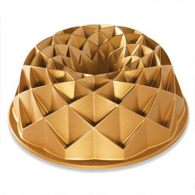 Nordic Ware Jubilee Bundt Pan Gold from B&Q