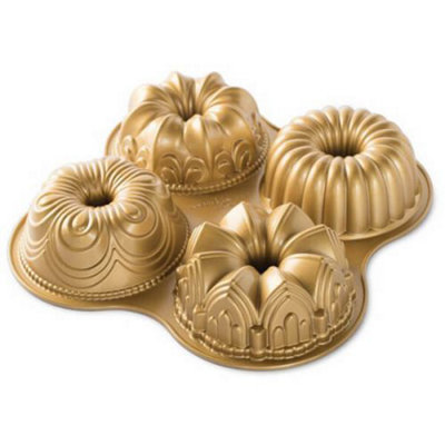 Nordic Ware Bundt Quartet Pan Gold from B&Q
