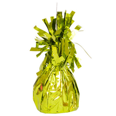 Unique Lime Green Foil Balloon Weight from B&Q