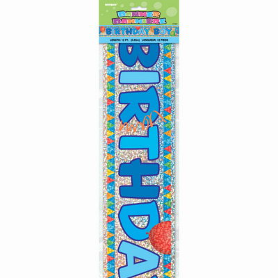 Unique 12Ft Birthday Boy Prism Banner from B&Q