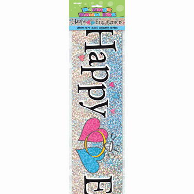 Unique 12Ft Happy Engagement Prism Banner from B&Q