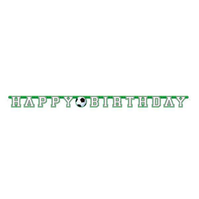 Unique 7Ft 3D Football Soccer Jointed Customisable Happy Birthday Banner from B&Q
