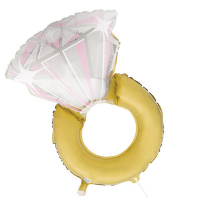 B&Q -  Diamond Ring Giant Foil Balloon 32"