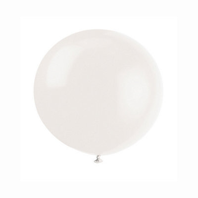 B&Q -  Pack Of 6 Linen White 36" Latex Balloons