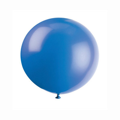 B&Q -  Pack Of 6 Evening Blue 36" Latex Balloons