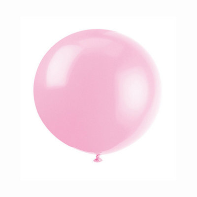 B&Q -  Pack Of 6 Powder Pink 36" Latex Balloons
