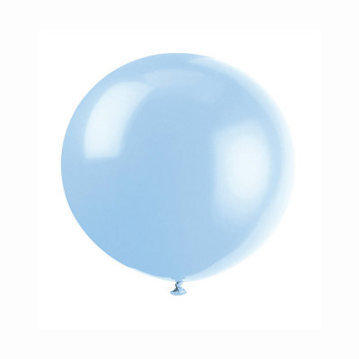 B&Q -  Pack Of 6 Cool Blue 36" Latex Balloons