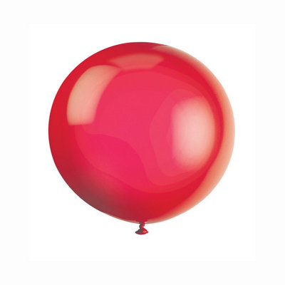 B&Q -  Pack Of 6 Scarlet Red 36" Latex Balloons