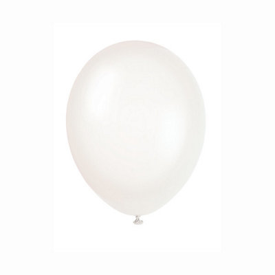B&Q -  Pack Of 50 12" Transparent Crystal Premium Latex Balloons