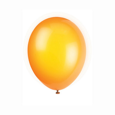 B&Q -  Pack Of 50 Citrus Orange 12" Latex Balloons