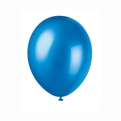 B&Q -  Pack Of 50 Cosmic Blue 12" Latex Balloons