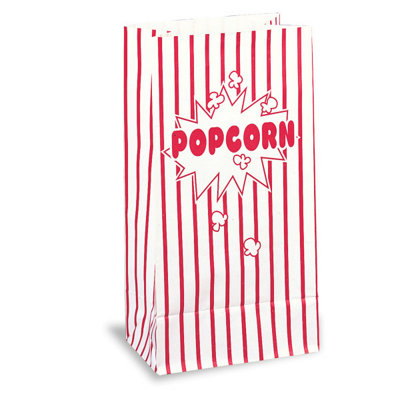 Unique Pack Of 10 Popcorn Paper Party Bags from B&Q