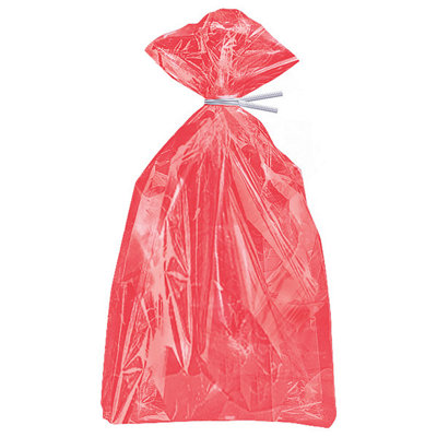 Unique Pack Of 30 Ruby Red Cellophane Bags from B&Q