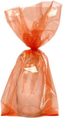 Unique Pack Of 30 Orange Cellophane Bags from B&Q