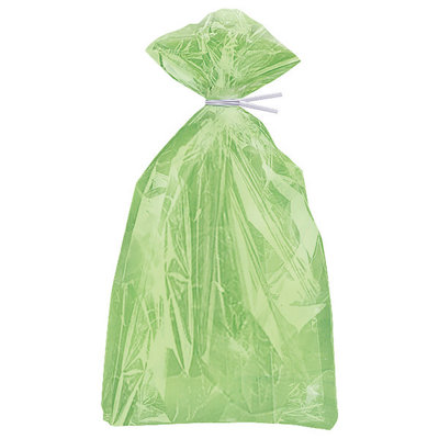 Unique Pack Of 30 Lime Green Cellophane Bags from B&Q