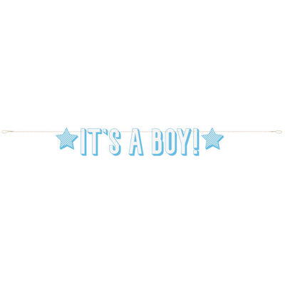 Unique Blue "it's A Boy" Letter Banner