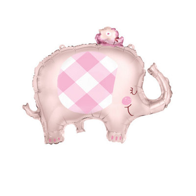 B&Q -  Pink Elephant Giant Foil Balloon 29"