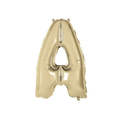Unique Gold Letter A Shaped Foil Balloon 14" from B&Q