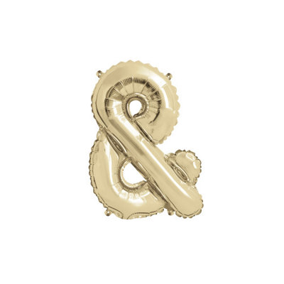 Unique Gold Letter & Shaped Foil Balloon 14" from B&Q