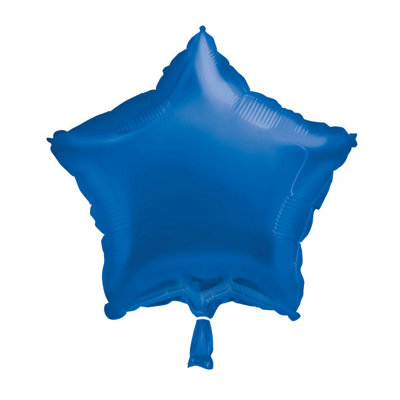 Image of Unique 18" Royal Blue Solid Star Foil Balloon