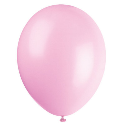 B&Q -  Pack Of 10 Powder Pink 12" Premium Latex Balloons