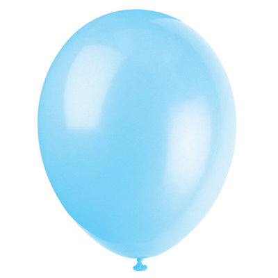 B&Q -  Pack Of 10 Cool Blue 12" Premium Latex Balloons
