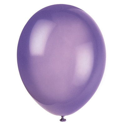 B&Q -  Pack Of 10 Midnight Purple 12" Premium Latex Balloons