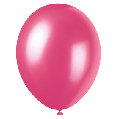 Unique Pack Of 8 Misty Rose 12" Premium Pearlized Balloons from B&Q