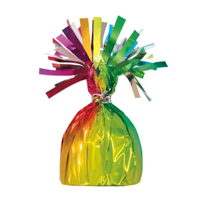 Unique 175G Rainbow Foil Balloon Weight from B&Q