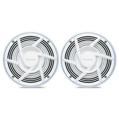 Pioneer Ts-Mr2040 8" 2-Way Marine Boat Audio Speaker Water Resistant 200W White from B&Q