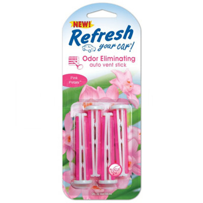 B&Q -  Odour Eliminating Pink Petals Scented Air Freshener Vent Sticks 4 Pack