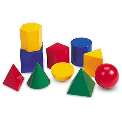 Image of Learning Resources Large Geosolids Plastic Shapes