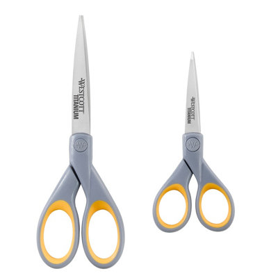 Scotts Westcott 5/7-Inch Titanium Bonded Scissor Set (Pack Of 2) from B&Q