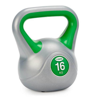 B&Q -  16Kg Vinyl Kettlebell For Ultimate Strength Training And Fitness